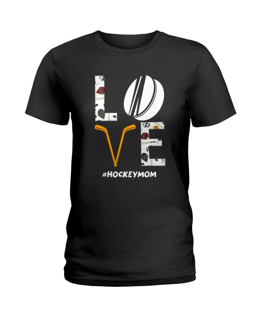 Love Hockey Mom Ladies T-Shirt
