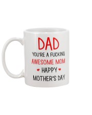 Dad Awesome Mom Mug back