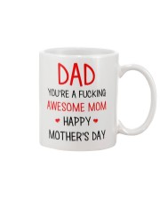 Dad Awesome Mom Mug front