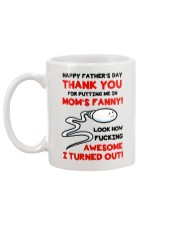 Put Me In Moms Fanny Mug back