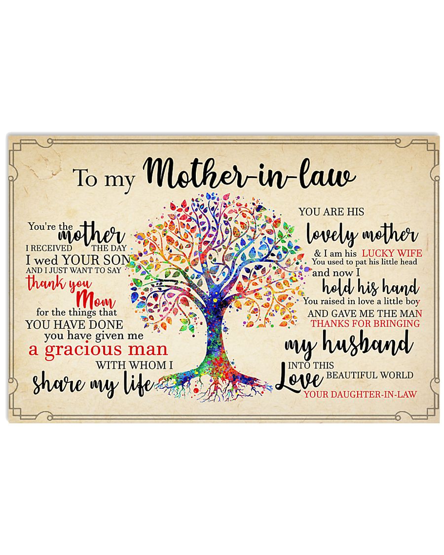 To My Mother-in-law 17x11 Poster