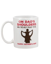 On Dads Shoulders Mug back
