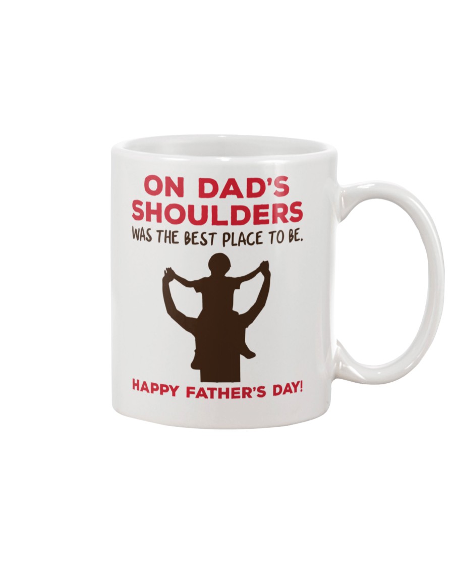On Dads Shoulders Mug