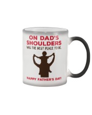 On Dads Shoulders Color Changing Mug thumbnail
