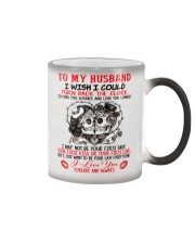 To husband turn back clock skull Color Changing Mug thumbnail