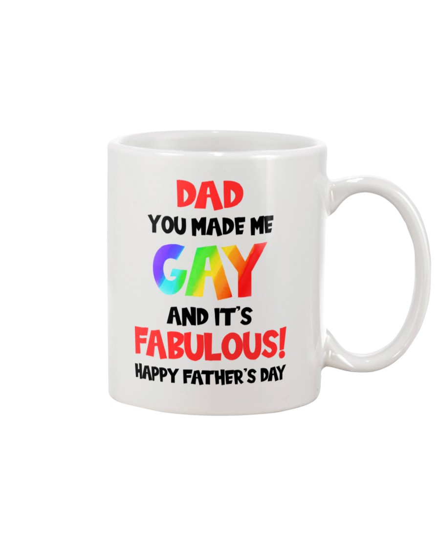 Dad Made Me Gay Mug