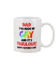 Dad Made Me Gay Mug front