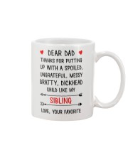 Dad Putting Up With My Sibling Mug front