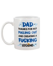 Thank Dad For Not Pulling Out Mug back