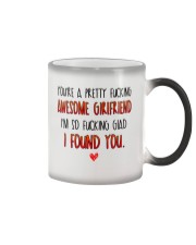 Awesome Girlfriend Glad Found Color Changing Mug thumbnail