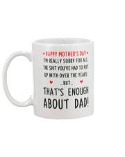 Enough About Dad Mug back