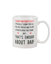 Enough About Dad Mug front