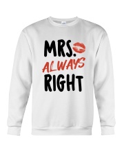 Mrs Right Crewneck Sweatshirt thumbnail