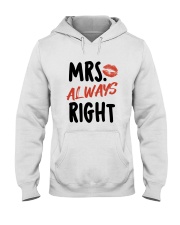 Mrs Right Hooded Sweatshirt thumbnail