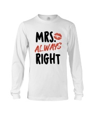 Mrs Right Long Sleeve Tee front