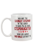 Luckiest Stepdad Mug back