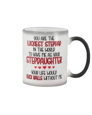 Luckiest Stepdad Color Changing Mug thumbnail