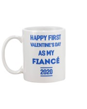 Happy First Valentine's Day As My Fiance Mug back