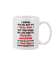Not My Real Dad Mug front