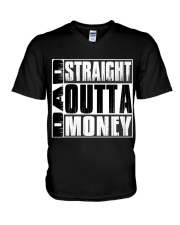 Dad Straight Outta Money V-Neck T-Shirt thumbnail