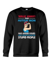 Walk Away Autism Mom Crewneck Sweatshirt thumbnail