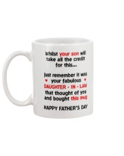 Whilst Your Son Mug back