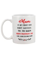 Mum Try Try Again Mug back