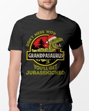 Mess With Grandpasaurus Christmas Classic T-Shirt lifestyle-mens-crewneck-front-13