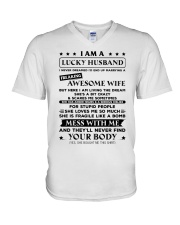 Lucky Husband V-Neck T-Shirt thumbnail