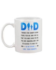 Dad Thanks For Being There Mug back
