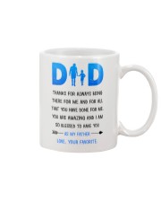 Dad Thanks For Being There Mug front
