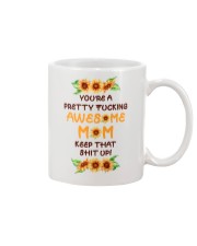 Awesome Mom Sunflower Mug front
