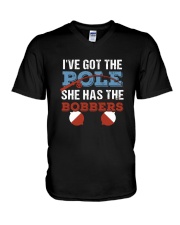 She Has The Bobbers V-Neck T-Shirt thumbnail