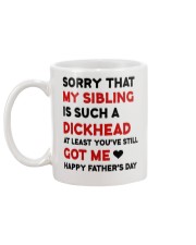 Sorry My Sibling Is A Dickhead Australia Mug back