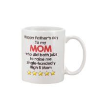 High 5 Mom On Fathers Day Mug front