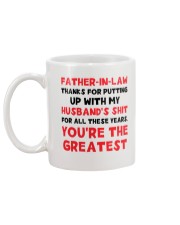Put Up With Husband's Shit Mug back