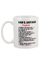 Dad's Favorite Sayings Mug back