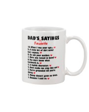 Dad's Favorite Sayings Mug front