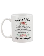 To mom you held my hand mug Mug back
