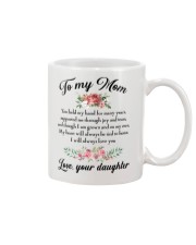 To mom you held my hand mug Mug front