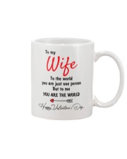 To My Wife The World Mug front
