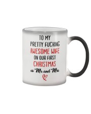 Pretty Awesome Wife First Christmas Color Changing Mug thumbnail