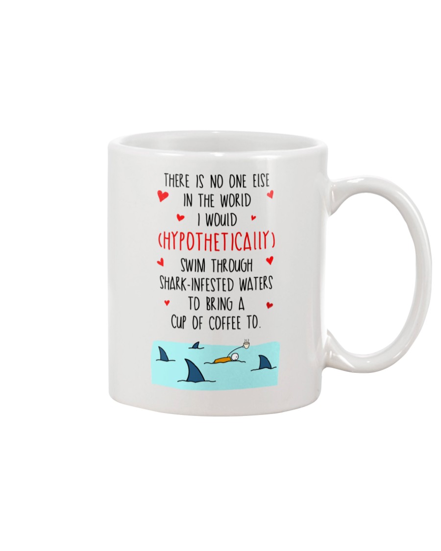 Swim Through Shark Infested Waters Mug