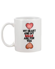 Heart Balls For You Mug back