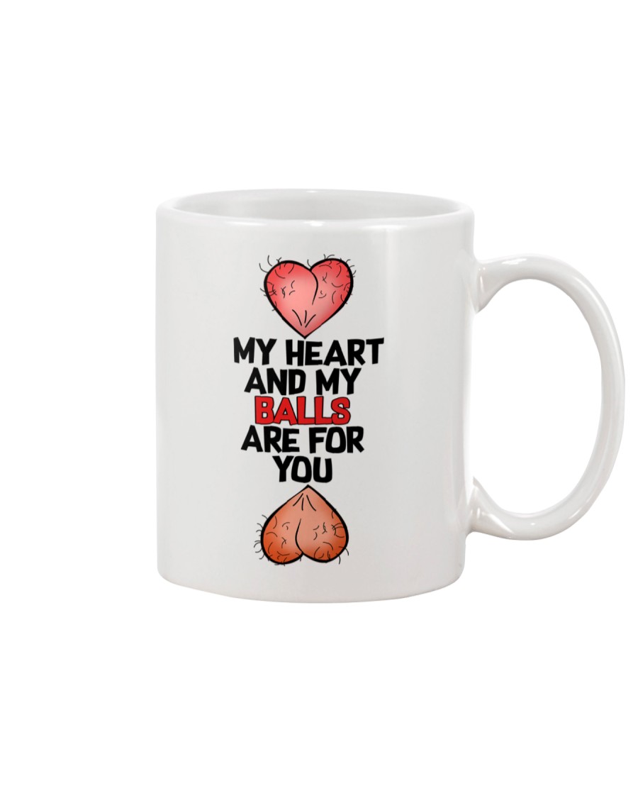 Heart Balls For You Mug