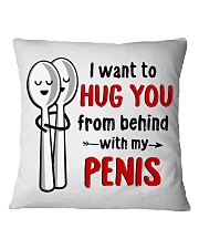 Hug You From Behind Square Pillowcase front