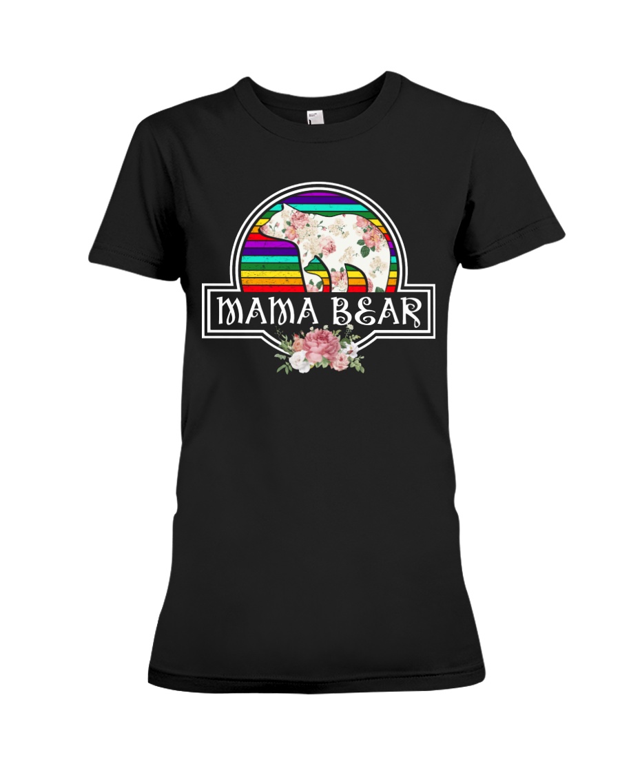Mama bear LGBT Premium Fit Ladies Tee