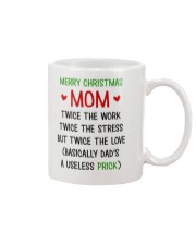 Mom Twice The Work Stress The Love Mug front