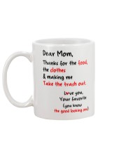 Mom Thanks For Food Clothes Mug back