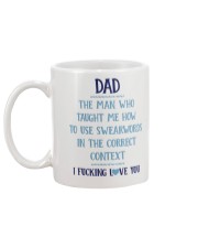 Swearwords In The Correct Content Mug back